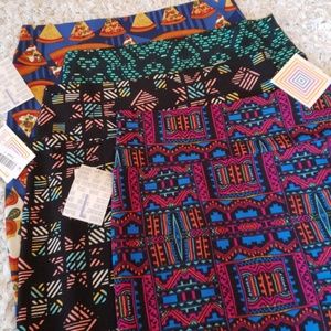 LOT 4 NWT Lularoe Cassie skirts size L